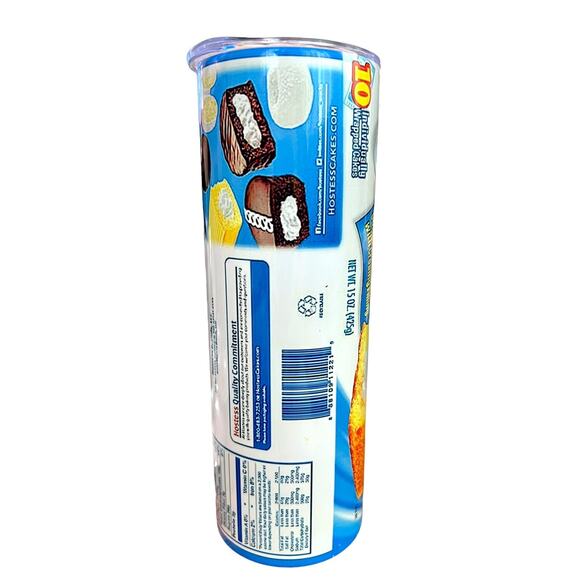 NEW 20oz Twinkie Twinkies Skinny Tumbler Stainless‎ Steel Thermos Cup w/ Straw - Picture 5 of 8